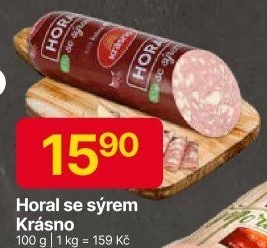 Salám Horal se sýrem Krásno