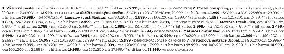 TAŠTIČKOVÁ MATRACE