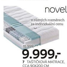 TAŠTIČKOVÁ MATRACE