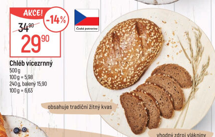 Chléb vícezrnný
