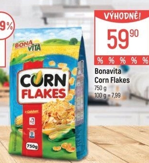 Lupínky kukuřičné Corn Flakes Bonavita