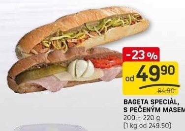 Obložená bageta