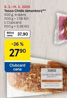 Chléb lámankový Tesco