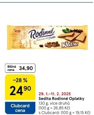 Oplatky Rodinné Sedita