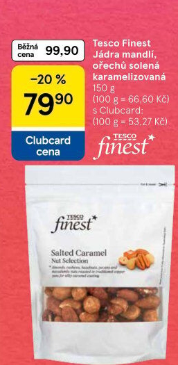 Ořechy karamelizované Tesco Finest