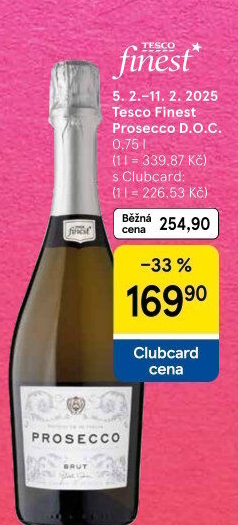Prosecco brut DOC Tesco finest