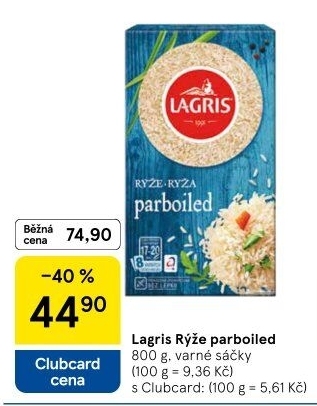 Rýže parboiled Lagris