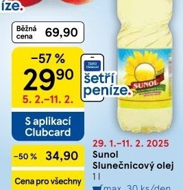 Slunečnicový olej Sunol