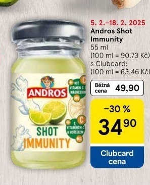 Šťáva Shot Andros