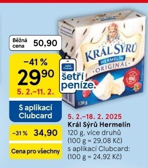 Sýr Hermelín Král sýrů