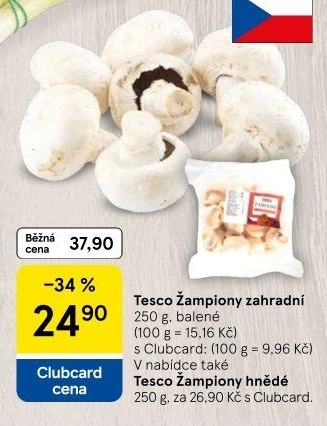 Žampiony zahradní Tesco