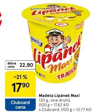Dezert Lipánek Madeta