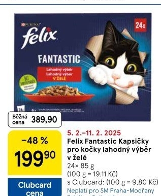 Kapsičky pro kočky Fantastic Felix Purina