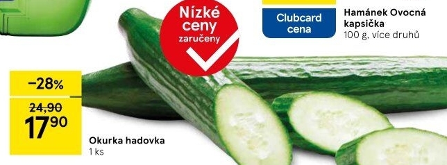 Okurka salátová - hadovka
