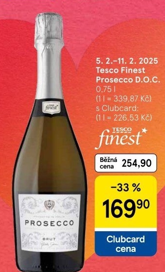 Prosecco brut DOC Tesco finest