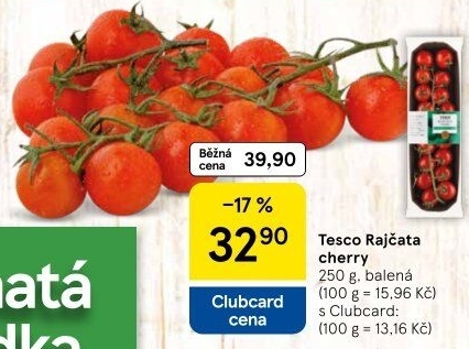 Rajčata cherry Tesco