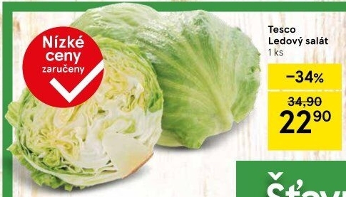 Salát ledový Tesco