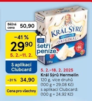 Sýr Hermelín Král sýrů