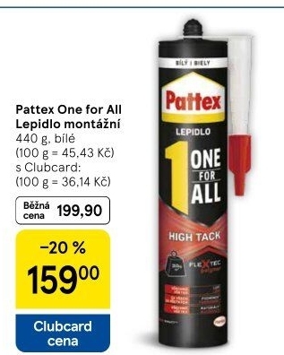 Univerzální montážní lepidlo Pattex One For All