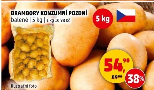 Brambory konzumní pozdní