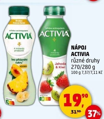 Jogurtový nápoj Activia Danone