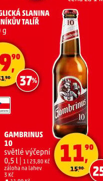Pivo světlé výčepní Originál 10° Gambrinus