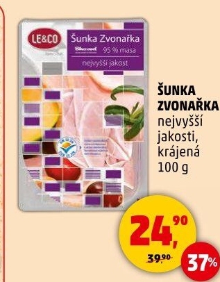 Šunka Zvonařka nejvyšší jakosti LE&amp