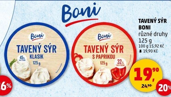 Sýr tavený Boni