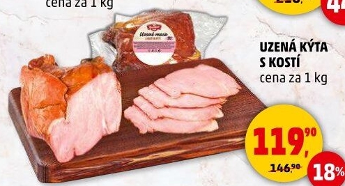 Uzená kýta s kostí Řezníkův talíř