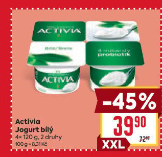 Bílý jogurt Activia Danone