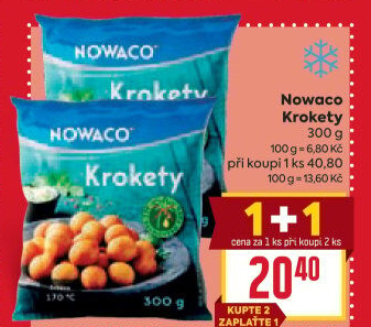 Krokety mražené Nowaco