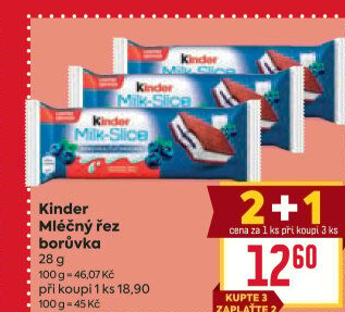 Řez mléčný Kinder