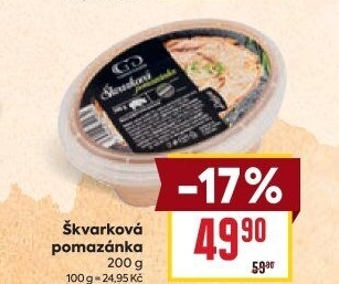 Škvarková pomazánka Gornicky