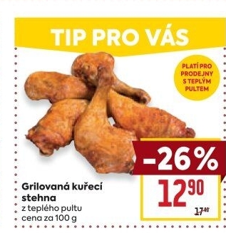 Stehno kuřecí grilované