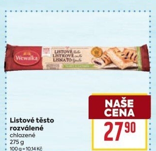 Těsto listové Wewalka