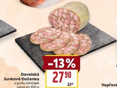 Tlačenka šunková davelská