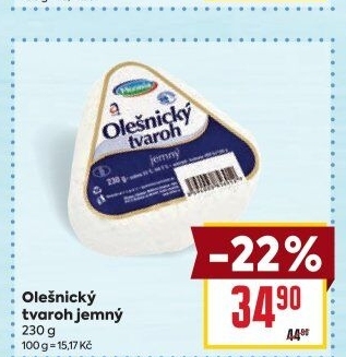 Tvaroh jemný Olešnický Moravia