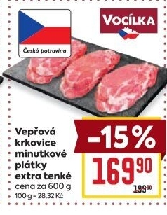 Vepřová krkovice bez kosti Vocílka