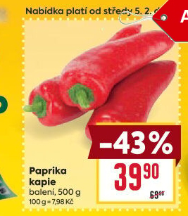 Paprika červená kapie
