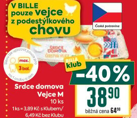Vejce z podestýlky M Srdce Domova