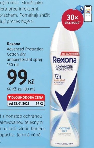Deodorant sprej Rexona