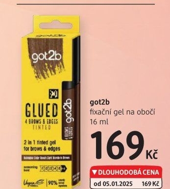 Gel na obočí Got2b Schwarzkopf