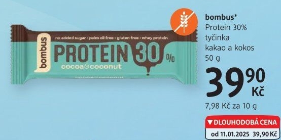 Tyčinka Bombus Protein 30%