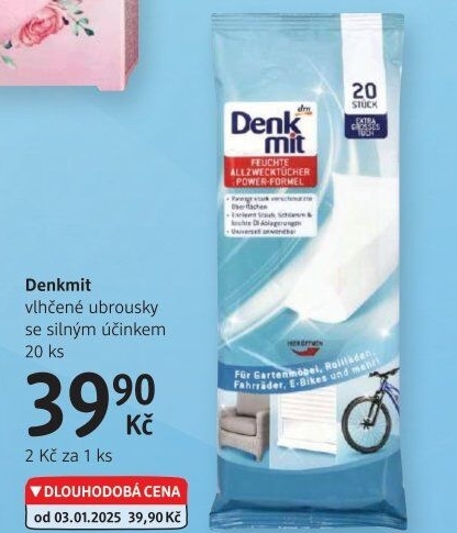 Vlhčené čisticí ubrousky Denkmit