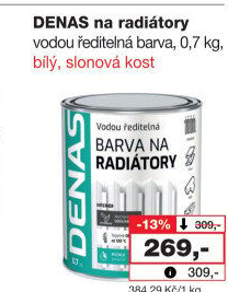 Barva na radiátory Radiátor Denas