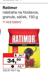 Granule proti hlodavcům Ratimor