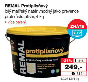 Malířský protiplísňový nátěr Remal