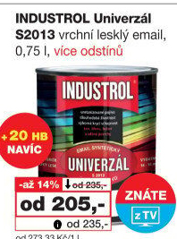 Nátěr na kov a dřevo Univerzál lesk Industrol