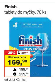 Tablety do myčky Power All in 1 Finish
