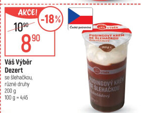 Dezert se šlehačkou Váš Výběr